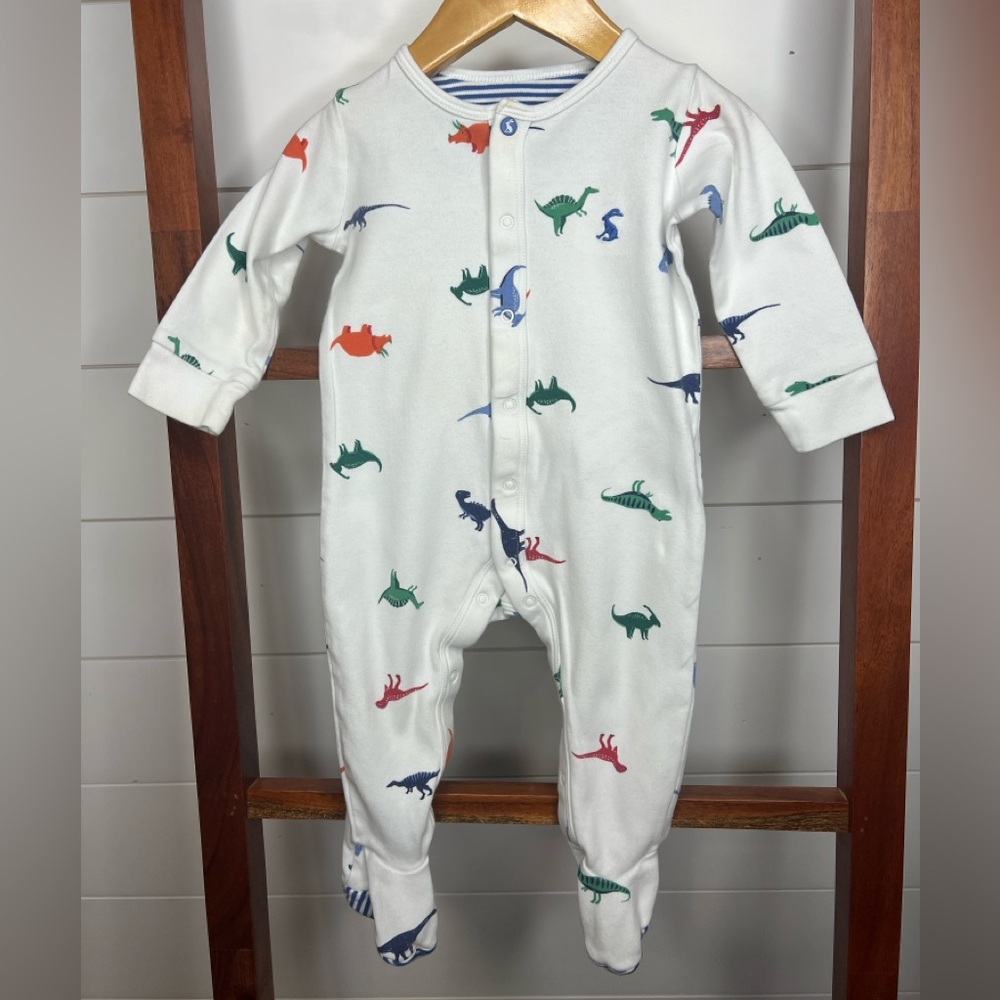 Joules- Dinosaur Print Baby One Piece